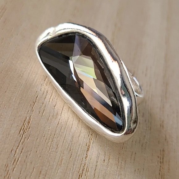 NOCTURNA - Bohemian Ring - Smoke gray crystal - Picture 3 of 15